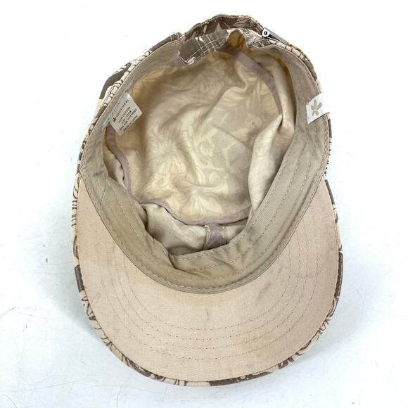 Koolaburra Flower Camo Women's Cotton Brown and Cream Cap 57cm/one size - Picture 5 of 6